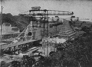 Las Esclusas de Pedro Miguel Miradas desde el Norte, Agosto de 1910