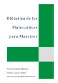 Didáctica de las Matemáticas para Maestros