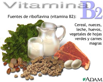 Fuentes de vitamina B2